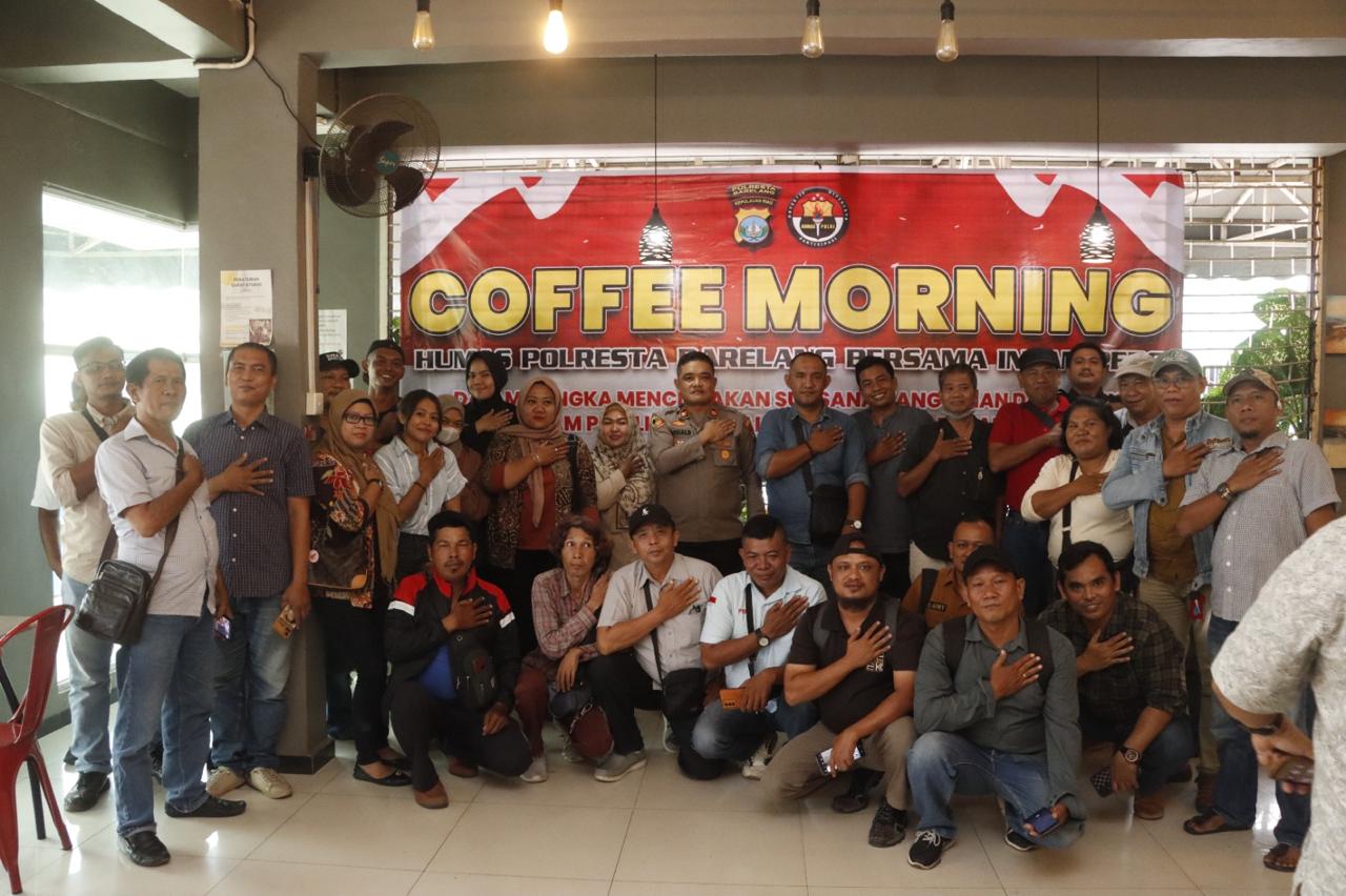 Sinergitas Menjelang Pilkada 2024, Humas Polresta Barelang Gelar Coffee Morning Bersama Insan Pers Kota Batam