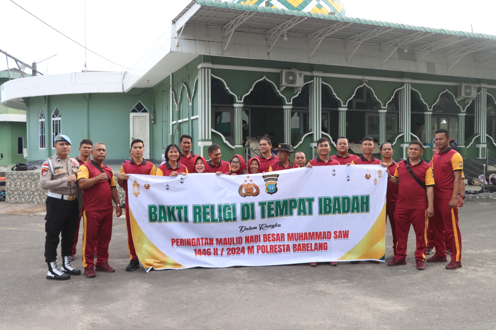 Peringatan Maulid Nabi Besar Muhammad SAW 1446 Hijriah, Polresta Barelang Gelar Bakti Religi di Tempat Ibadah