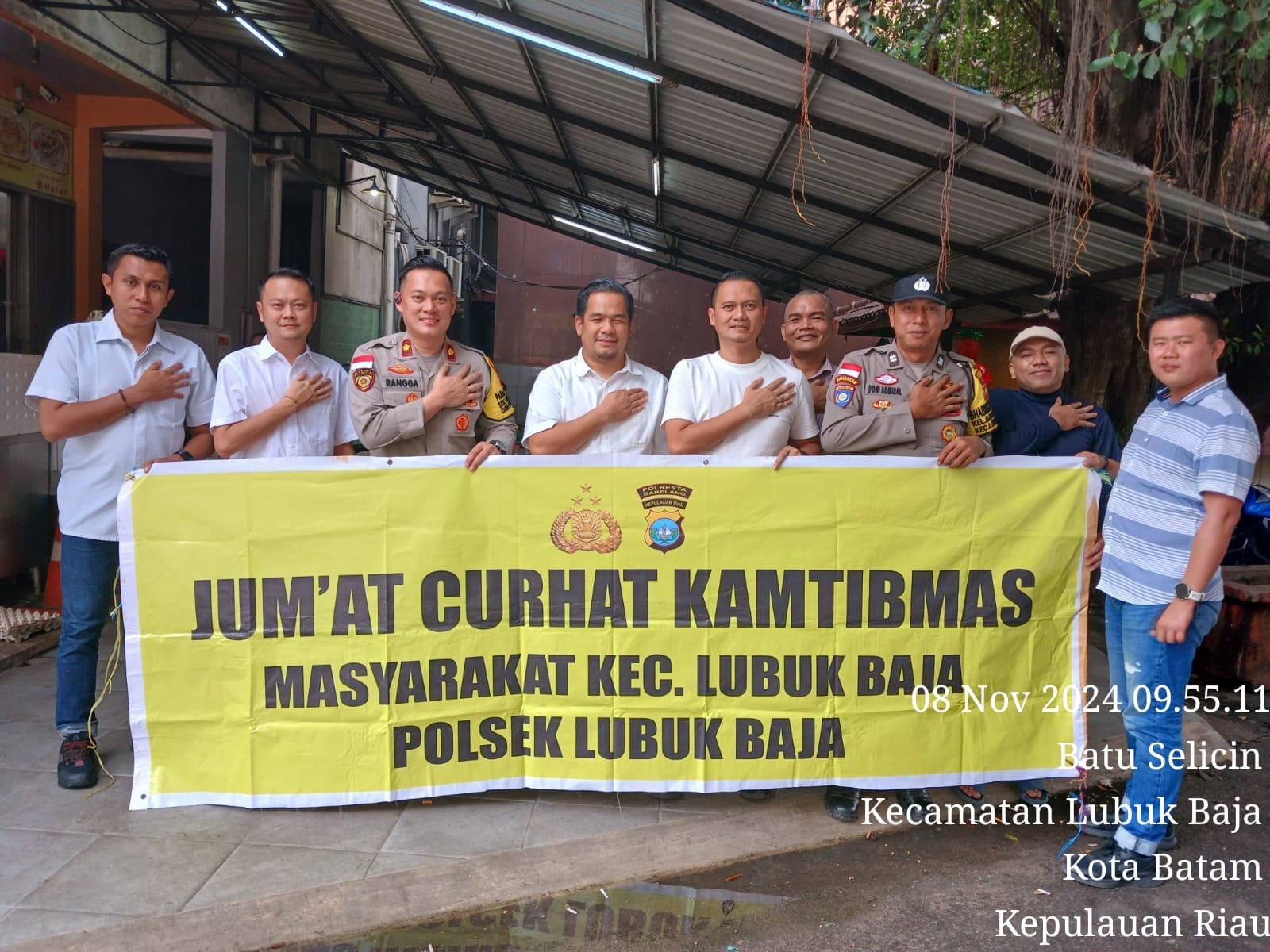 Kapolsek Lubuk Baja Tampung Aspirasi Warga di Jumat Curhat, Perkuat Cooling System Jelang Pilkada 2024