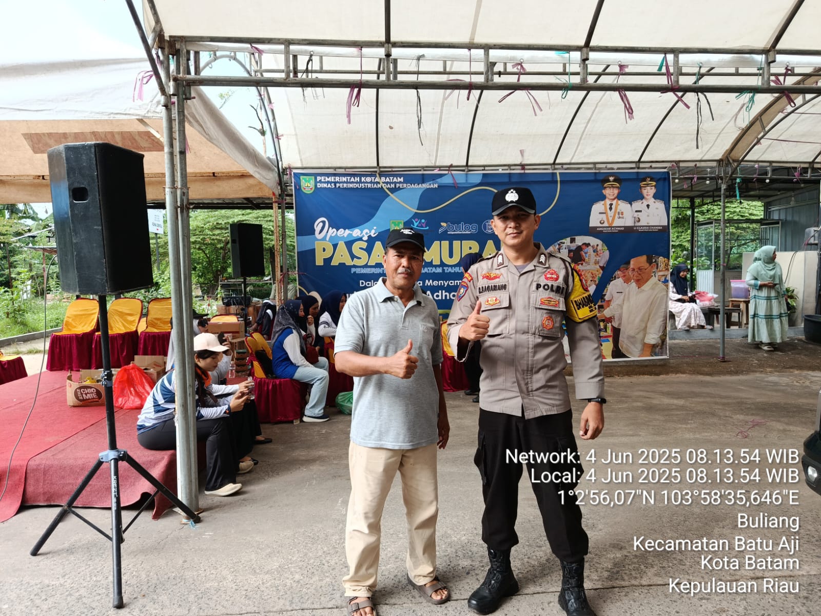 Polsek Batu Aji Amankan Kegiatan Pasar Murah Menyambut Hari Raya Idul Adha 1446 H / 2025 M