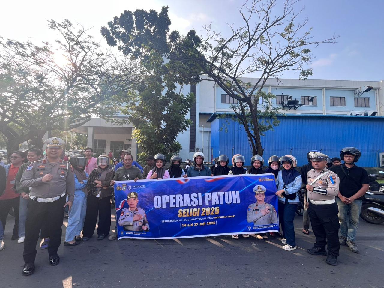 Police Go To Industri: Satlantas Polresta Barelang Gelar Edukasi Keselamatan Berlalu Lintas Di Kawasan Batamindo