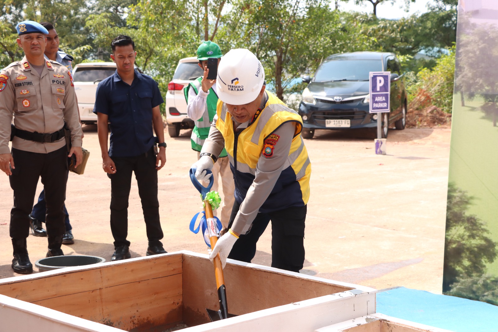 Kapolresta Barelang Hadiri Groundbreaking Proyek TPS Telaga Punggur, Dukung Optimalisasi Sistem Logistik Modern di Batam